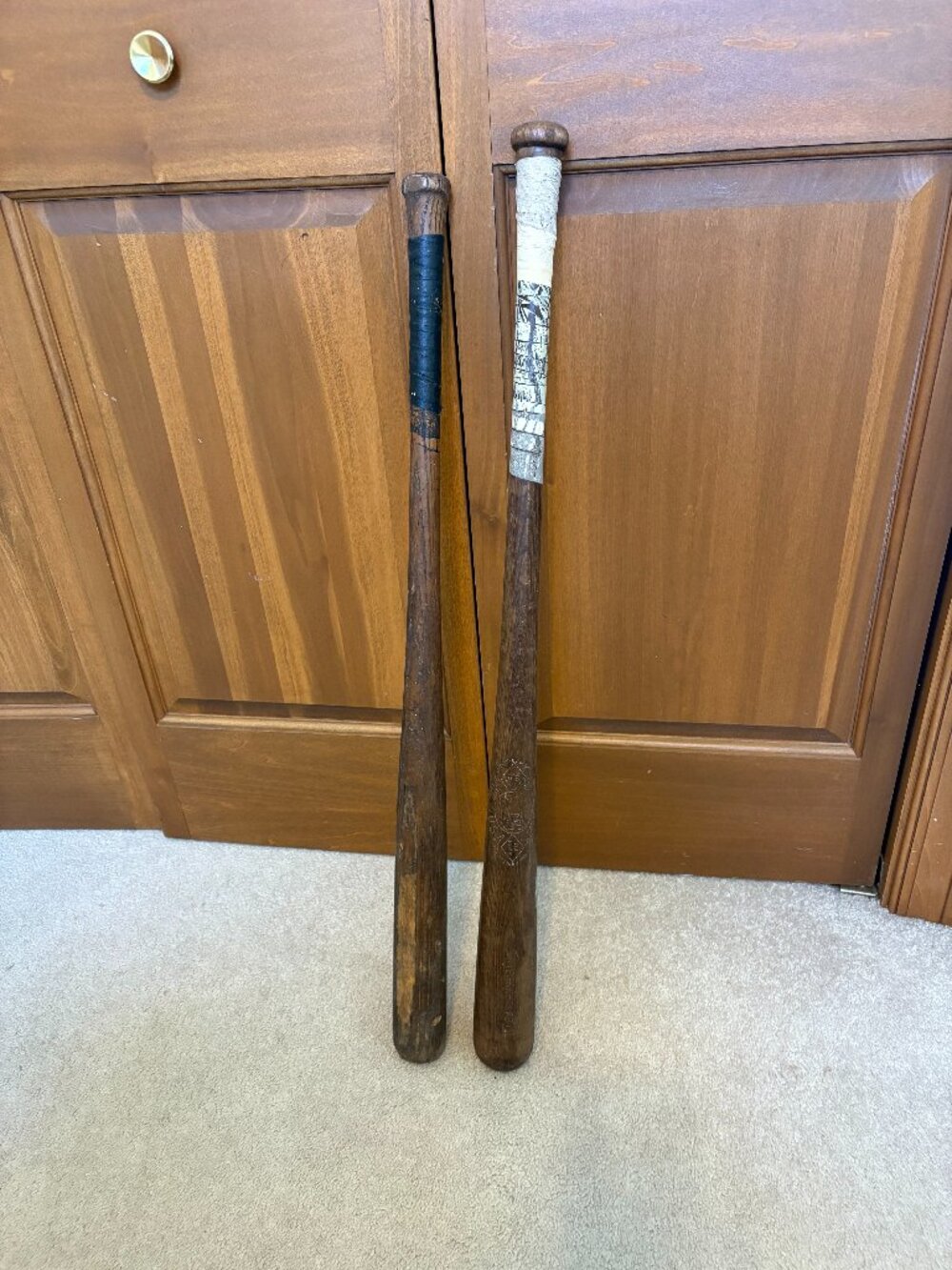 Vintage Baseball Bats Lot of 2 Spalding Model 75 Superior No 33